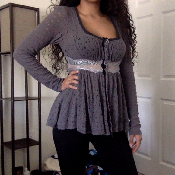 Free People Long Sleeve Blouse - Picture 7 of 8